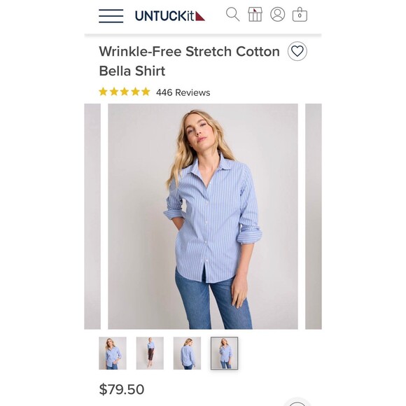 2 NWT women’s untuckit shirt bundle size 4 - Picture 7 of 10